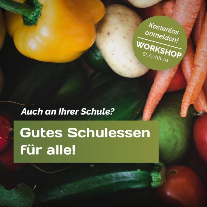 Workshop: Gutes Schulessen für alle! Auch an Ihrer Schule?