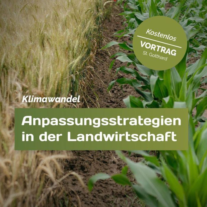 Vortrag: Klimawandelanpassungsstrategien in der Landwirtschaft - so kann es gelingen