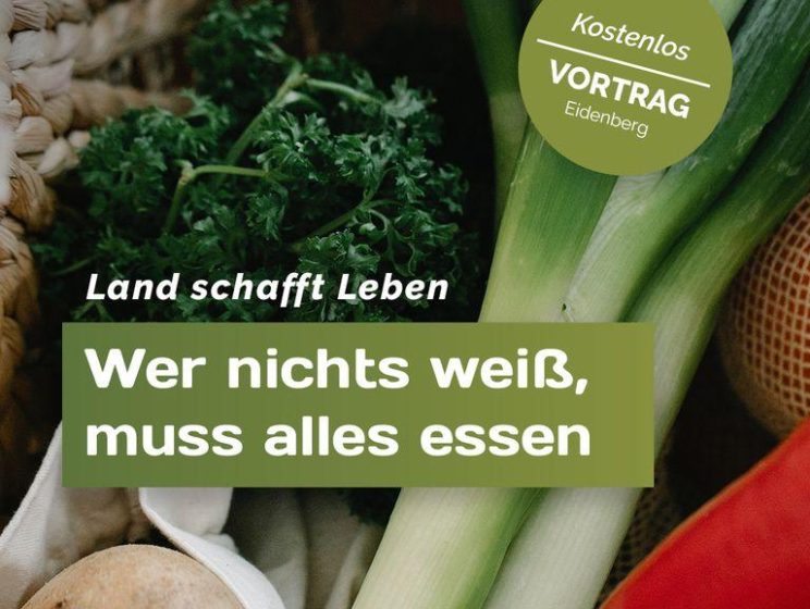 Vortrag: Wer nichts weiß, muss alles essen