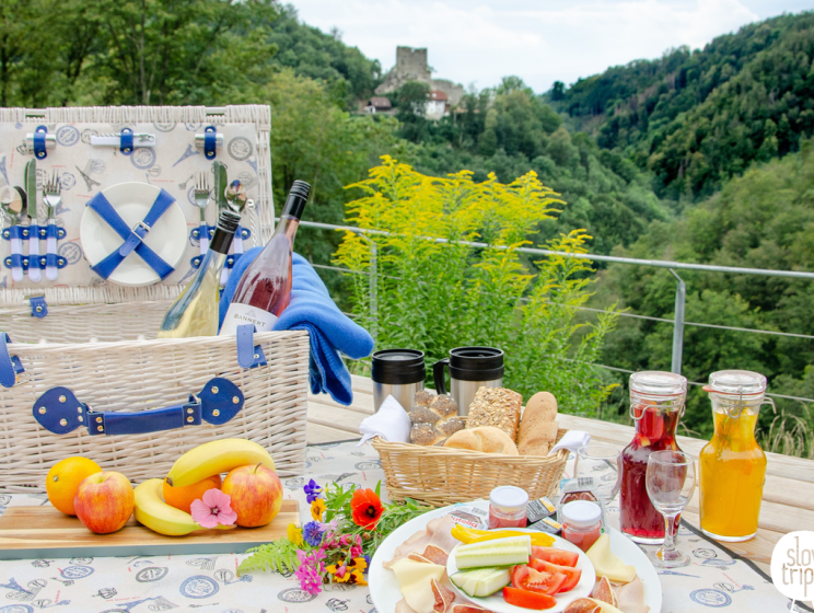 A picnic with a view