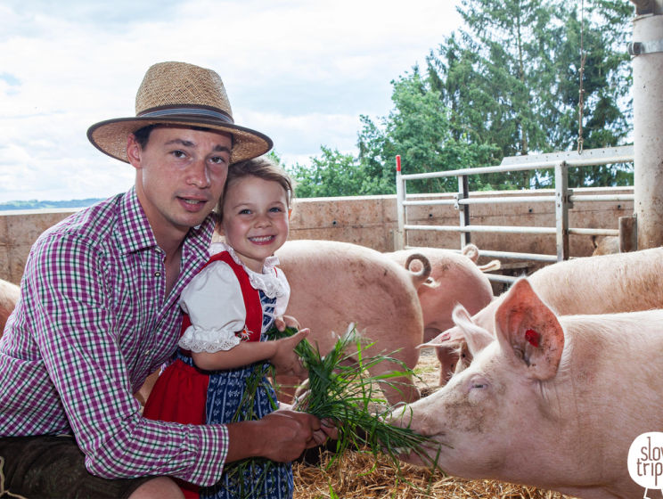 Besuch beim Schweineflüsterer - Mostschenke Speck Alm